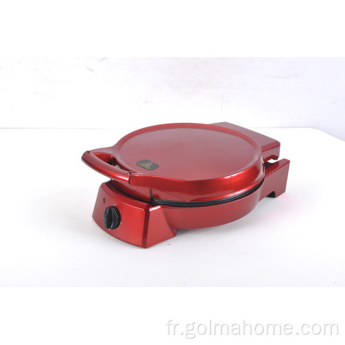 Golmahome 12" electric pizza maker deep fill 1800w muti-function double temperture control plate pizza making machine